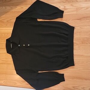 Mens Italian-made Merino Wool Polo Sweater